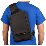 Zip IPad / Tablet Sling Bag Black